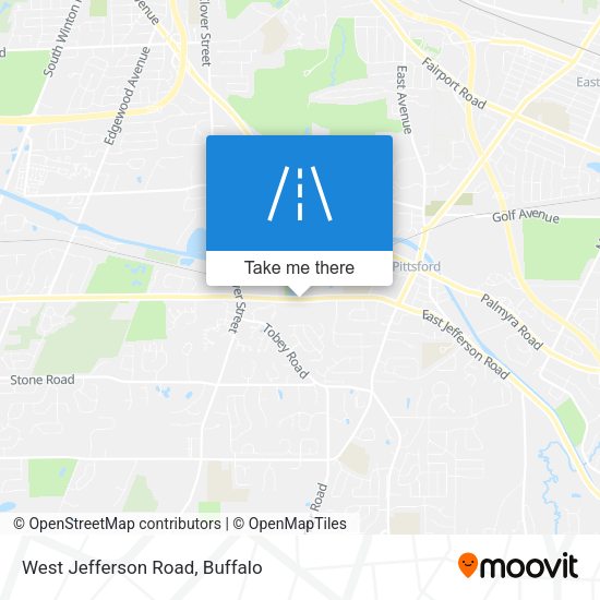 West Jefferson Road map