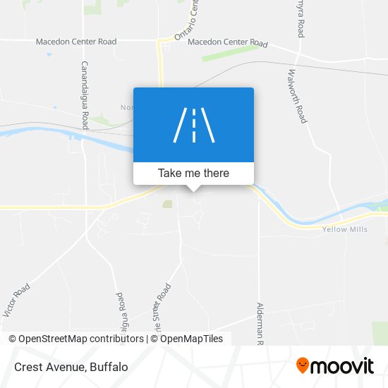 Crest Avenue map