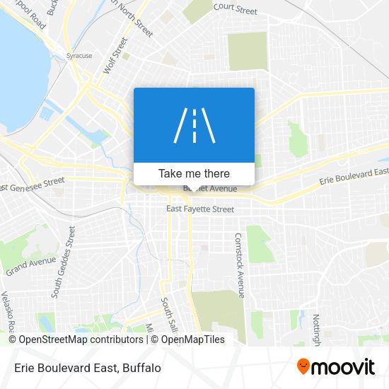 Erie Boulevard East map