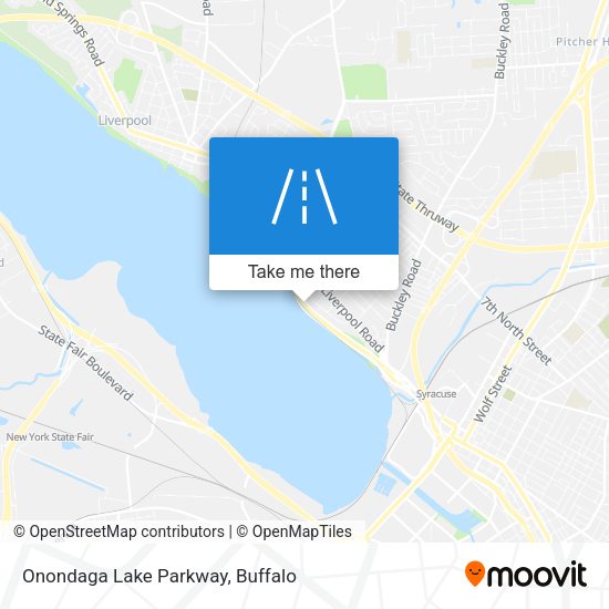 Onondaga Lake Parkway map