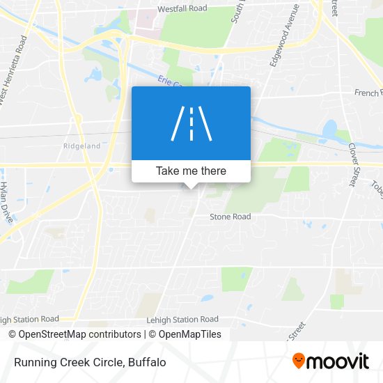 Mapa de Running Creek Circle