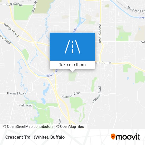 Mapa de Crescent Trail (White)