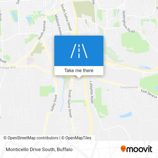 Monticello Drive South map