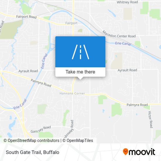 Mapa de South Gate Trail
