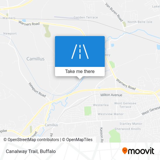 Mapa de Canalway Trail