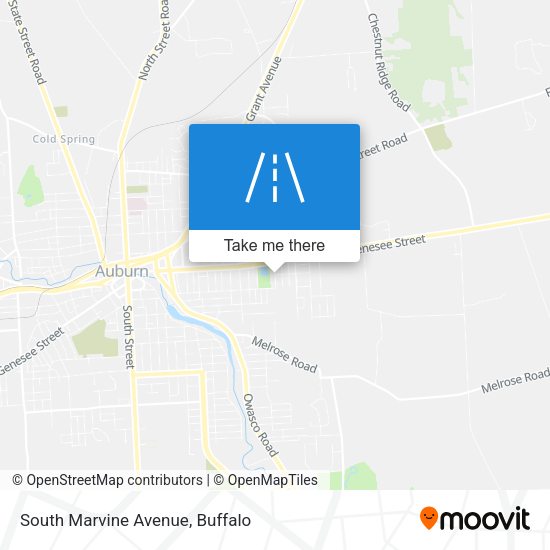 South Marvine Avenue map
