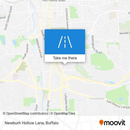 Newburh Hollow Lane map