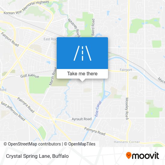 Mapa de Crystal Spring Lane