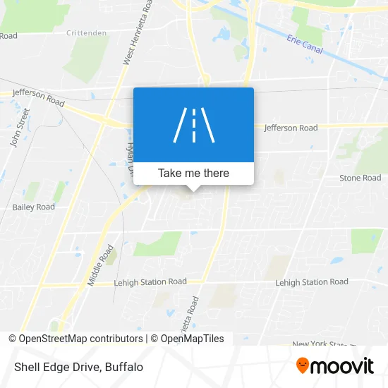 Shell Edge Drive map