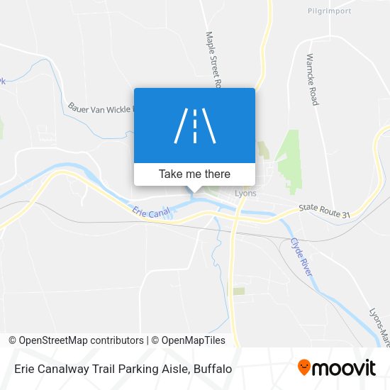 Erie Canalway Trail Parking Aisle map