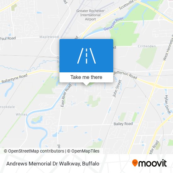 Andrews Memorial Dr Walkway map