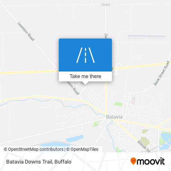 Batavia Downs Trail map