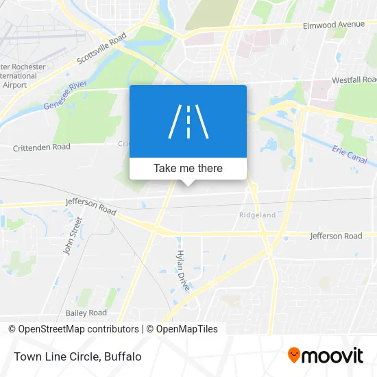 Town Line Circle map