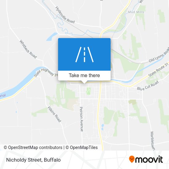 Mapa de Nicholdy Street