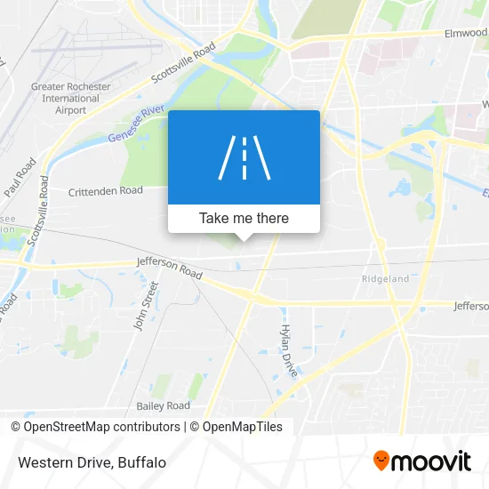 Western Drive map