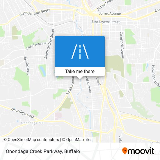 Mapa de Onondaga Creek Parkway