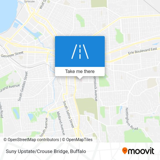 Suny Upstate/Crouse Bridge map