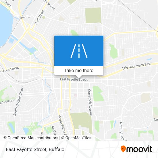 East Fayette Street map