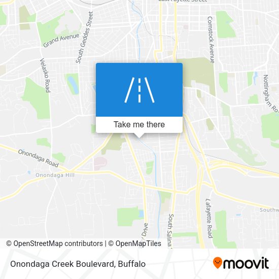 Onondaga Creek Boulevard map