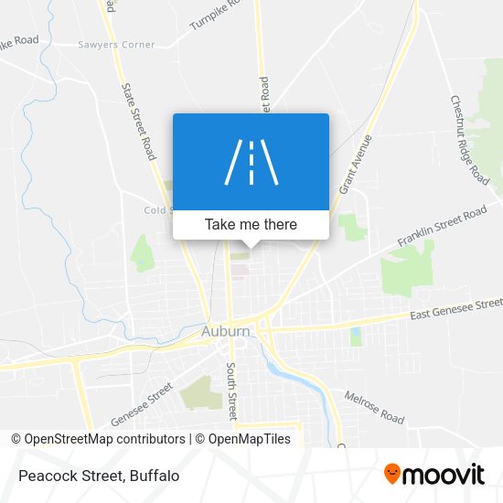 Mapa de Peacock Street