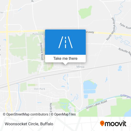 Mapa de Woonsocket Circle