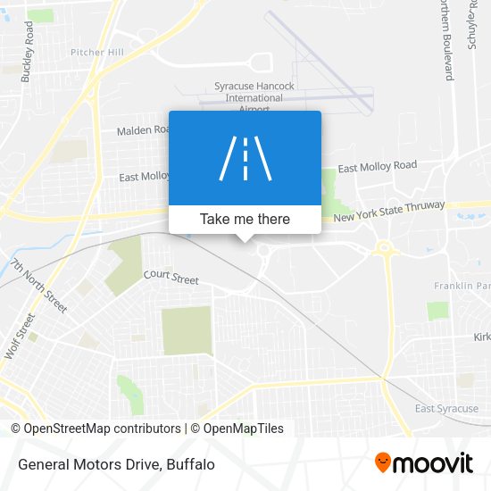 Mapa de General Motors Drive