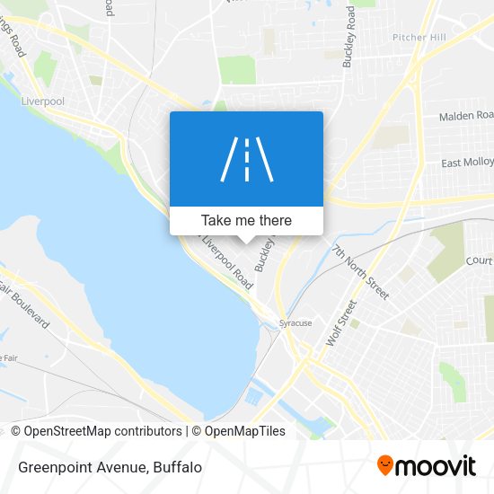 Mapa de Greenpoint Avenue