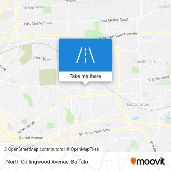 North Collingwood Avenue map