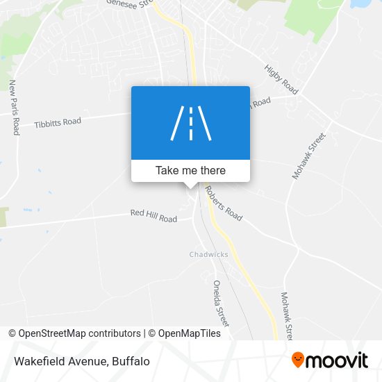 Mapa de Wakefield Avenue