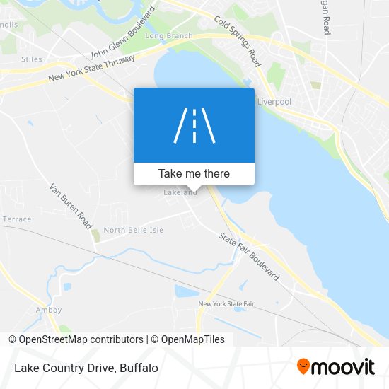 Lake Country Drive map