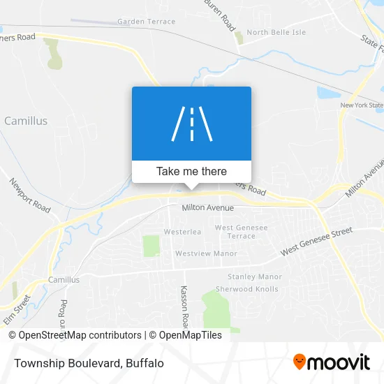 Township Boulevard map