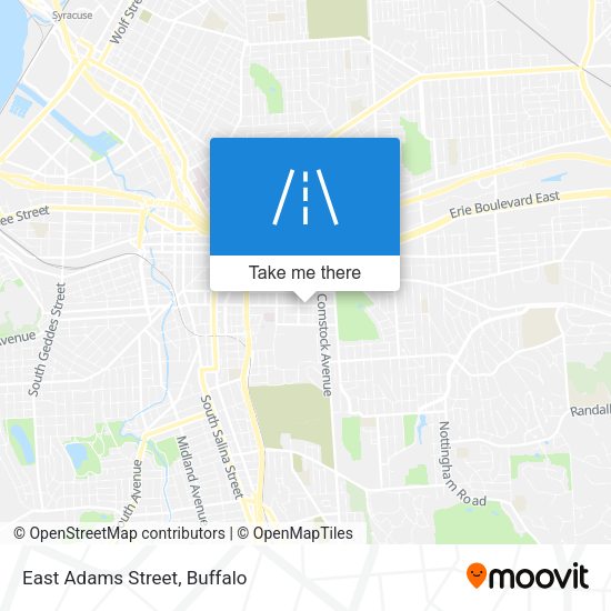 Mapa de East Adams Street