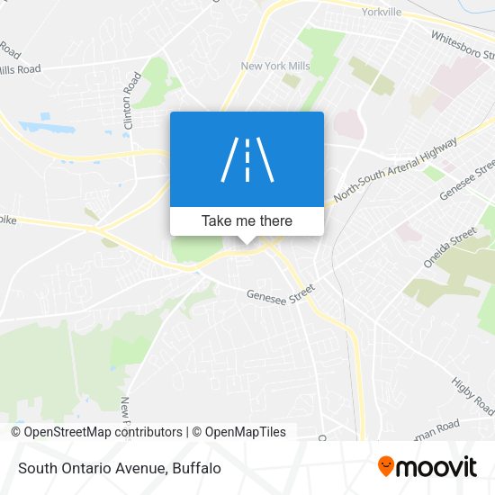 South Ontario Avenue map