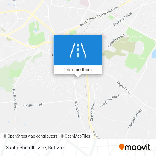 South Sherrill Lane map