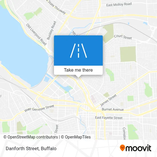Danforth Street map