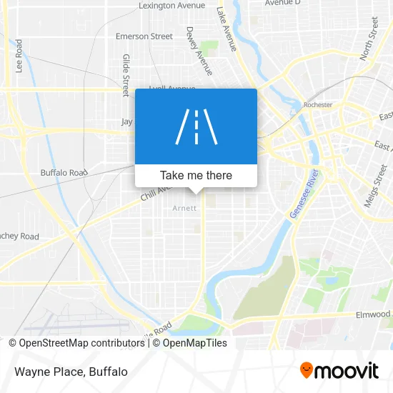 Wayne Place map