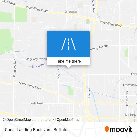 Canal Landing Boulevard map