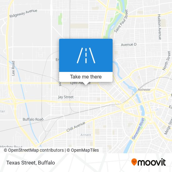 Texas Street map