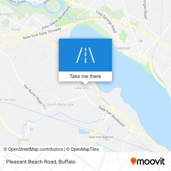 Mapa de Pleasant Beach Road