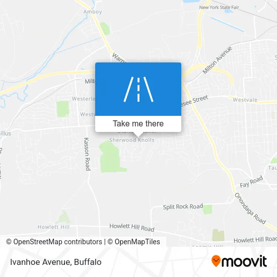 Ivanhoe Avenue map