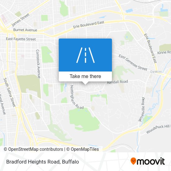 Bradford Heights Road map