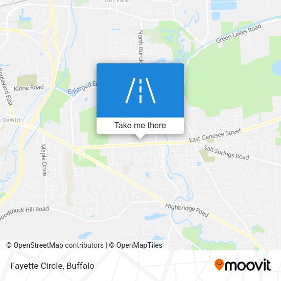 Mapa de Fayette Circle