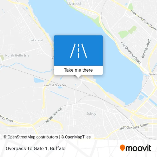 Overpass To Gate 1 map