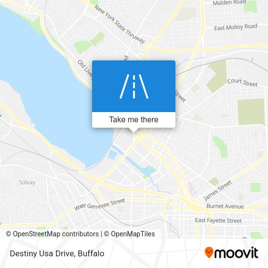 Destiny Usa Drive map