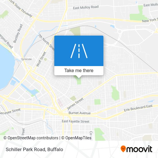 Schiller Park Road map