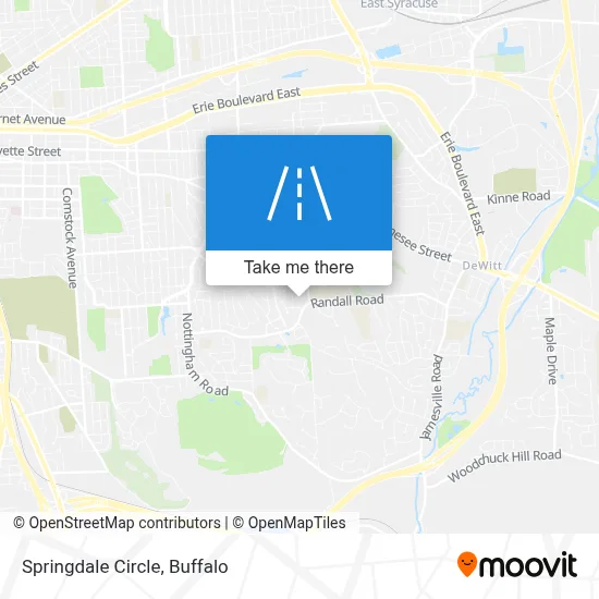 Springdale Circle map