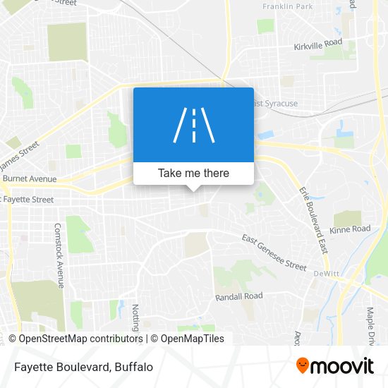 Fayette Boulevard map