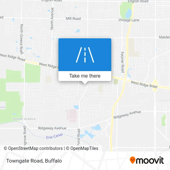 Towngate Road map
