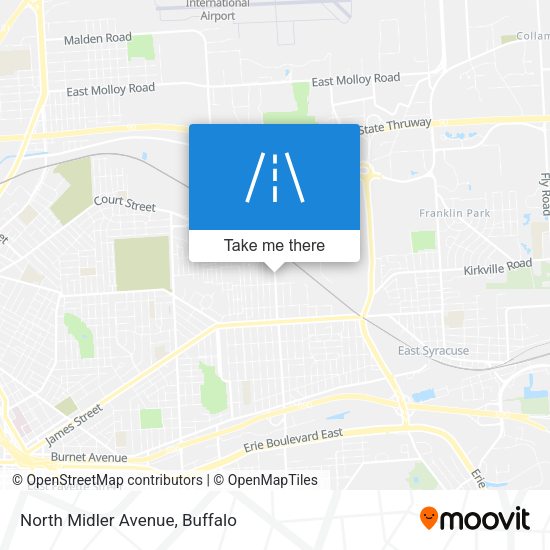 North Midler Avenue map