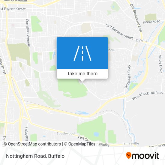 Nottingham Road map